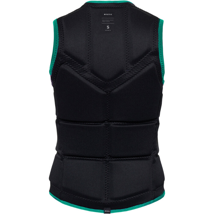 2024 Mystic Womens Star Front Zip Wake Impact Vest 35005.240246 - Green